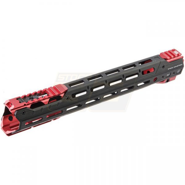 Madbull Strike Industries M4 GBBR / AEG GRIDLOK Handguard 15 Inch Main Body & Sights - Red