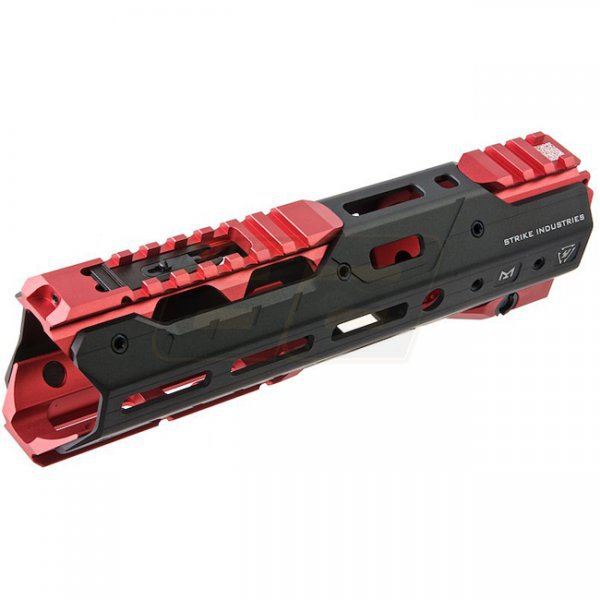 Madbull Strike Industries M4 GBBR / AEG GRIDLOK Handguard 8.5 Inch Main Body & Sights - Red