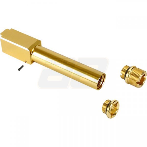 Nine Ball VFC Glock 19x GBB Non-Recoil 2-Way Outer Barrel & 14mm CCW Adapter - Gold