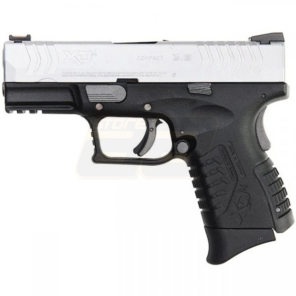 WE Springfield Armory XDM 3.8 Compact Gas Blow Back Pistol - Silver