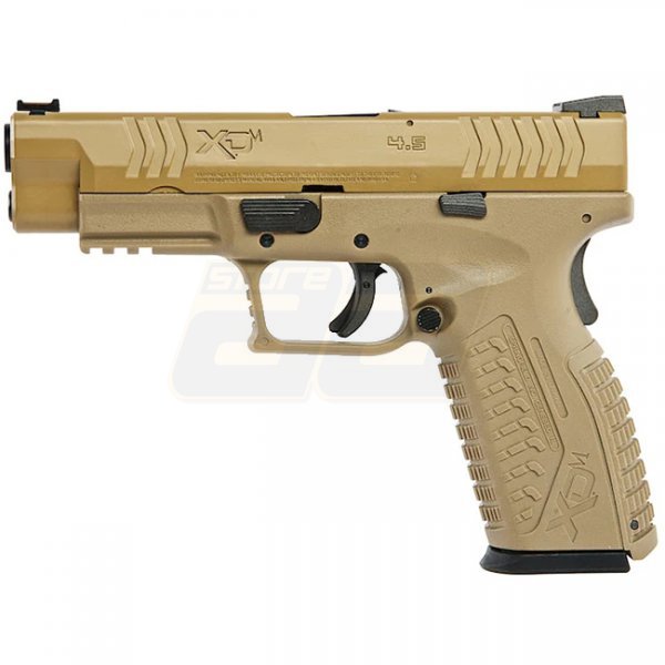 WE Springfield Armory XDM 4.5 Gas Blow Back Pistol - Tan