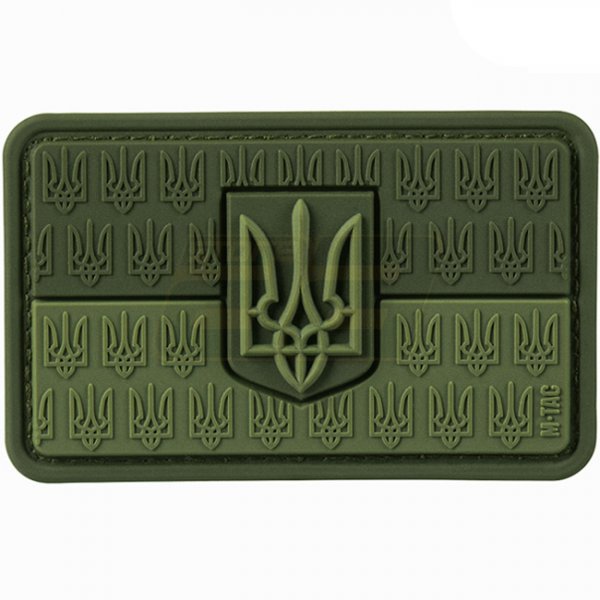 M-Tac Flag of Ukraine & Coat of Arms Rubber Patch - Olive