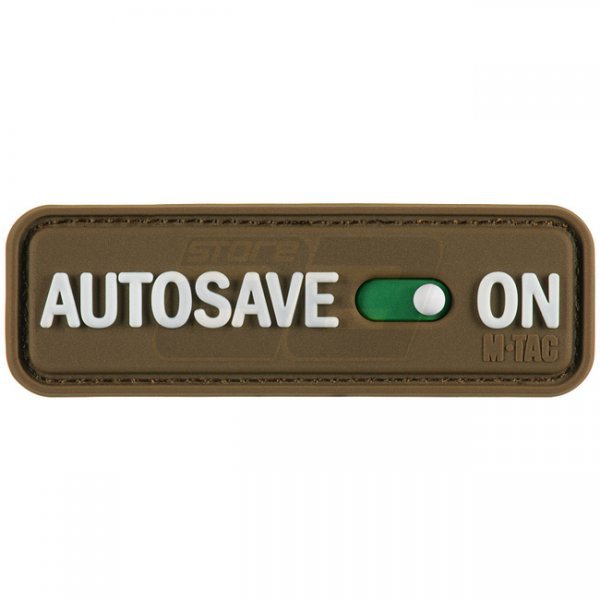 M-Tac Autosave Rubber Patch - Coyote