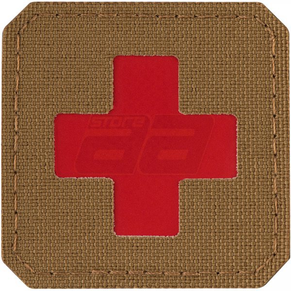 M-Tac Medic Cross Laser Cut Patch - Coyote / Red