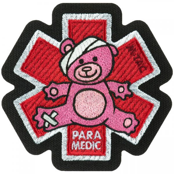 M-Tac Paramedic Bear Embroidery Patch - Pink