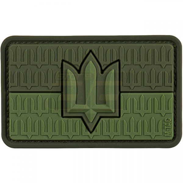 M-Tac Flag of Ukraine & Trident of the Armed Forces Rubber Patch - Olive