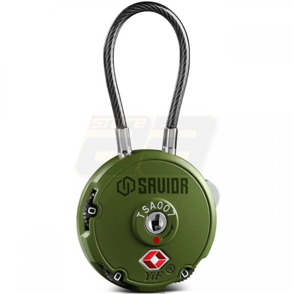 Savior Equipment 3-Digit Cable Lock - Olive