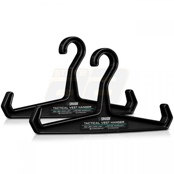 Savior Equipment Tactical Vest Hanger 2 Pack - Black