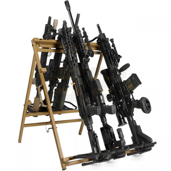 Savior Equipment Shorty Rifle Rack 9 Slots - RAL 8000