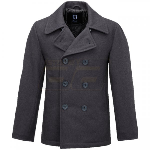 Brandit Pea Coat - Anthracite - L