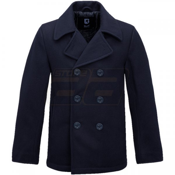 Brandit Pea Coat - Navy - L