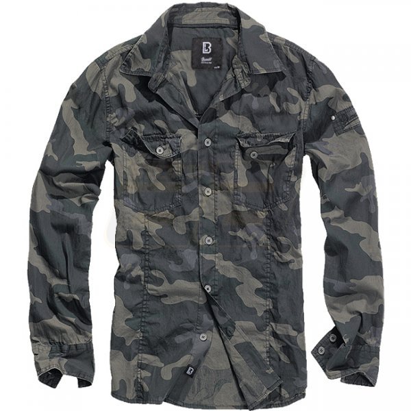 Brandit Shirt Slim - Darkcamo - 5XL