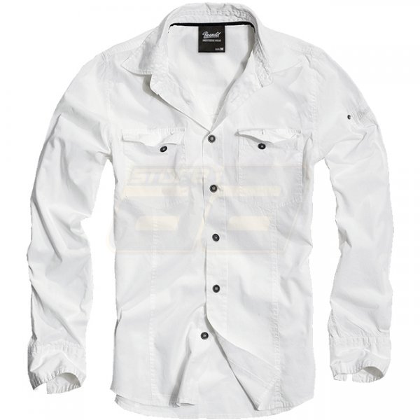 Brandit Shirt Slim - White - 4XL