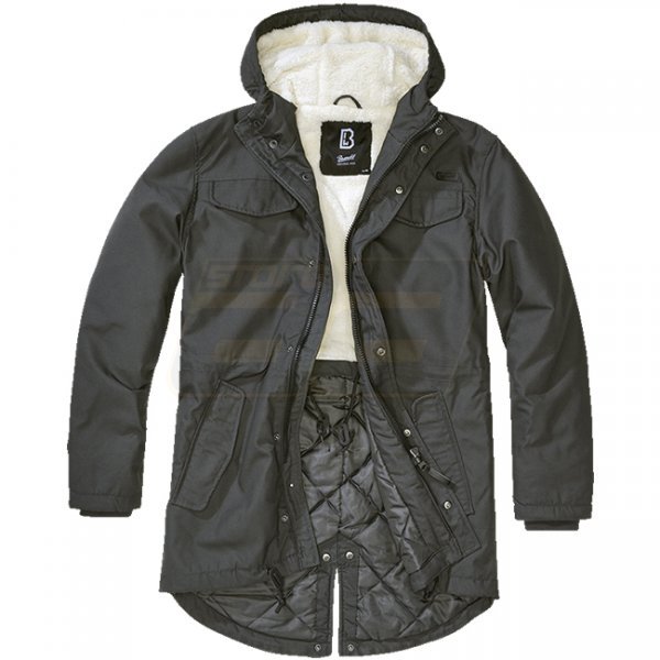 Brandit Marsh Lake Teddyparka - Anthracite - S