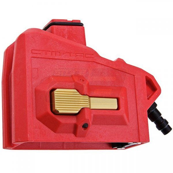 CTM AAP-01 / G-Series GBB HPA M4 Magazine Adapter - Red x Gold Button