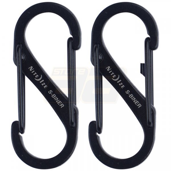 Nite Ize Dual Carabiner Stainless Steel #1 - Black