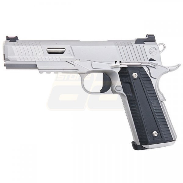 RWA Nighthawk Custom AGENT 2 Co2 Blow Back Pistol Steel Version - Silver