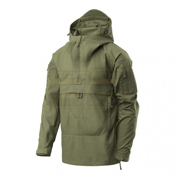 Helikon-Tex Tracer Anorak Jacket - Polycotton Stretch Ripstop - Olive Green - L