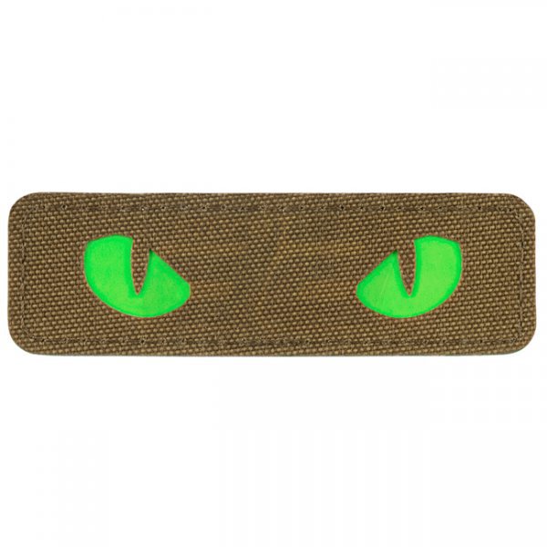 M-Tac Green Cat Eyes Laser Cut Patch - Coyote