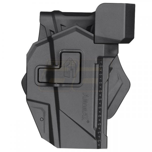 Amomax  Glock 17 / 19 / CZ P10C Red Dot Sight Paddle Holster - Black