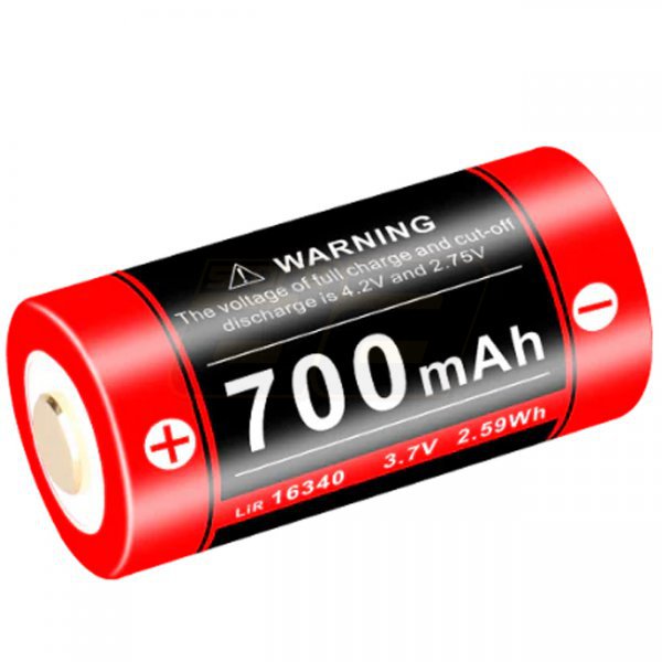 Klarus 16340 3.7V 700mAh Battery