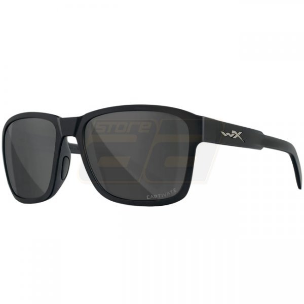 Wiley X WX Trek Captivate Polarized Grey - Black