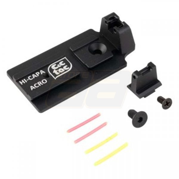 C&C Tac Marui 5.1 GBB ACRO Adapter Plate Mount Sight Set - Black