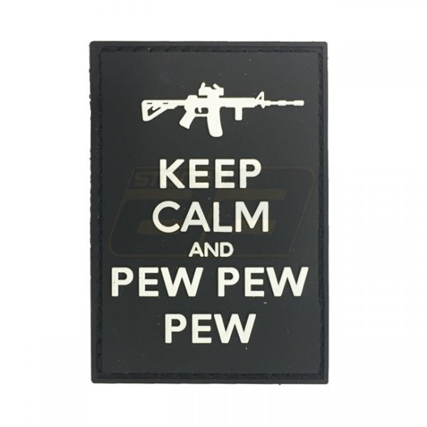 Pitchfork Keep Calm Pew Patch - Black