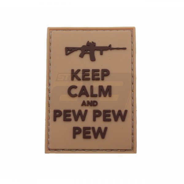 Pitchfork Keep Calm Pew Patch - Tan