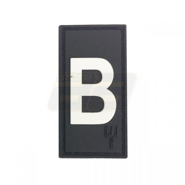 Pitchfork Letter B Patch - Black