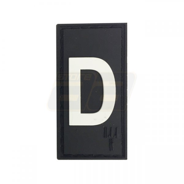 Pitchfork Letter D Patch - Black