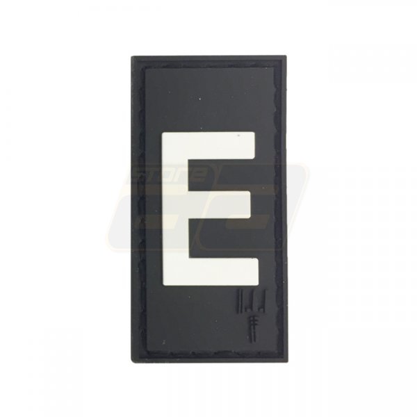 Pitchfork Letter E Patch - Black