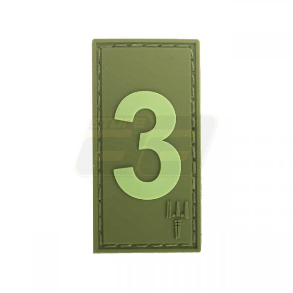 Pitchfork Number 3 Patch - Olive