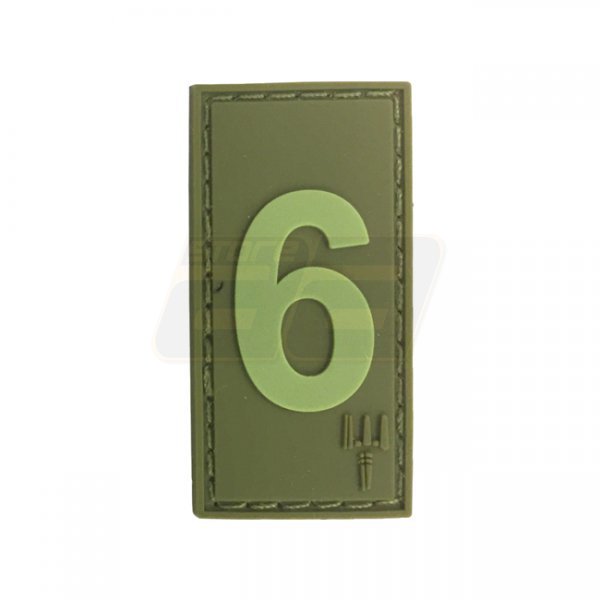 Pitchfork Number 6 Patch - Olive