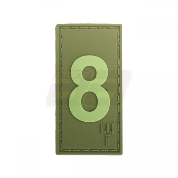 Pitchfork Number 8 Patch - Olive