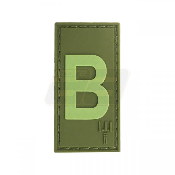 Pitchfork Letter B Patch - Olive