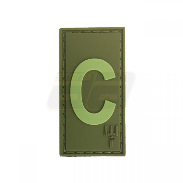 Pitchfork Letter C Patch - Olive