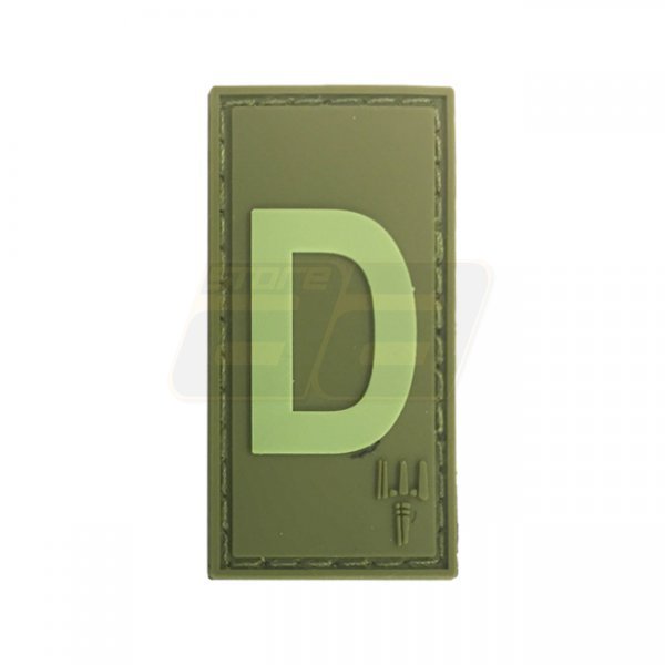 Pitchfork Letter D Patch - Olive