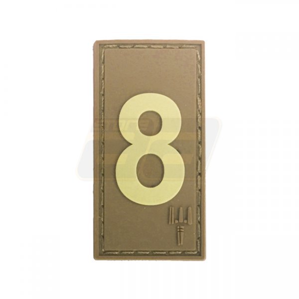 Pitchfork Number 8 Patch - Tan