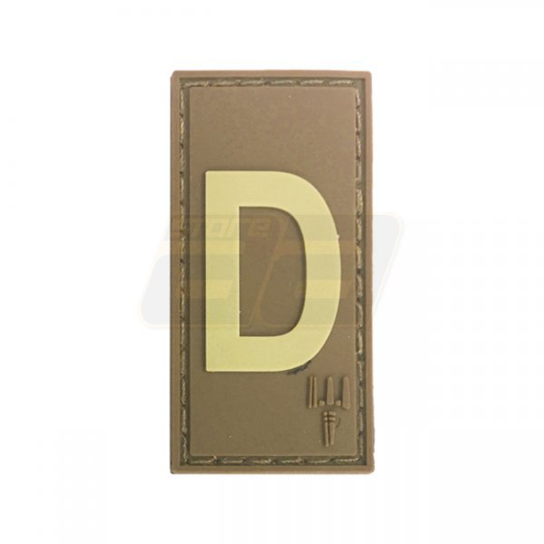 Pitchfork Letter D Patch - Tan