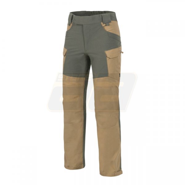 Helikon-Tex Hybrid Outback Pants Duracanvas - Coyote / Taiga Green - 3XL - Regular