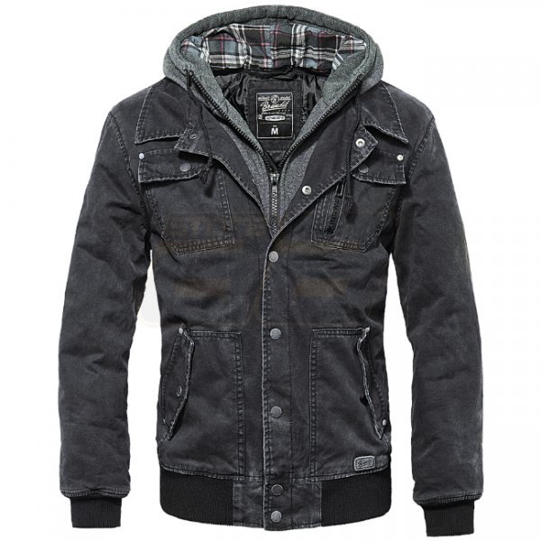 Brandit Dayton Jacket & Sweathood - Black - M