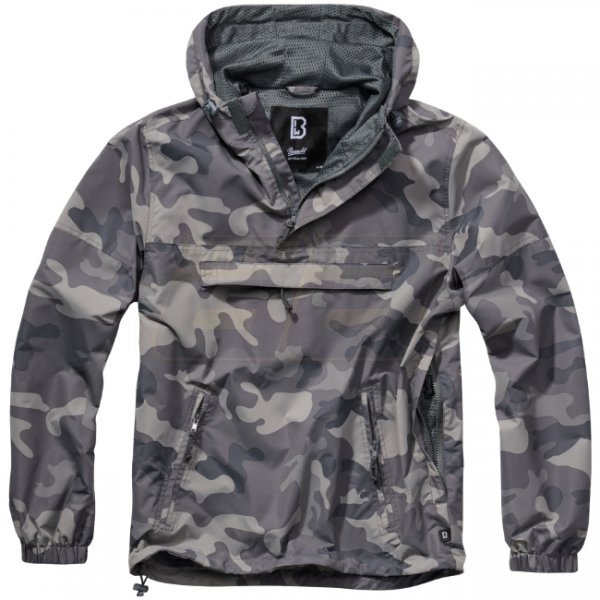 Brandit Summer Windbreaker - Grey Camo - L