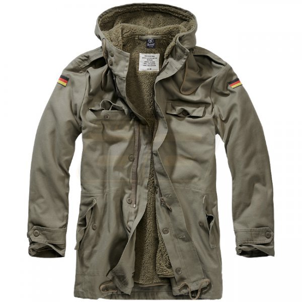 Brandit BW Parka Flag - Olive - L