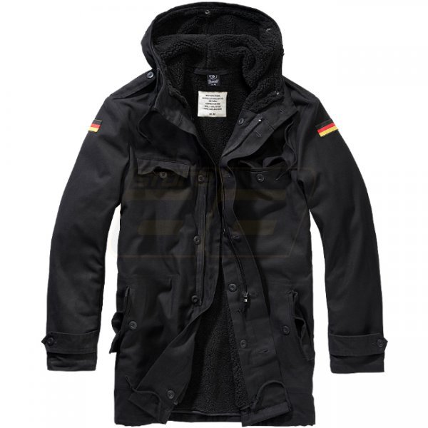 Brandit BW Parka Flag - Black - M