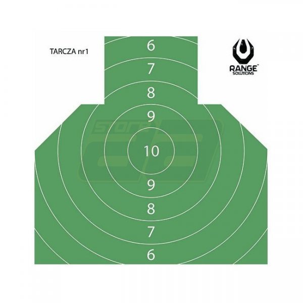 Range Solutions Target no 1 Shooting Target 50 Pcs