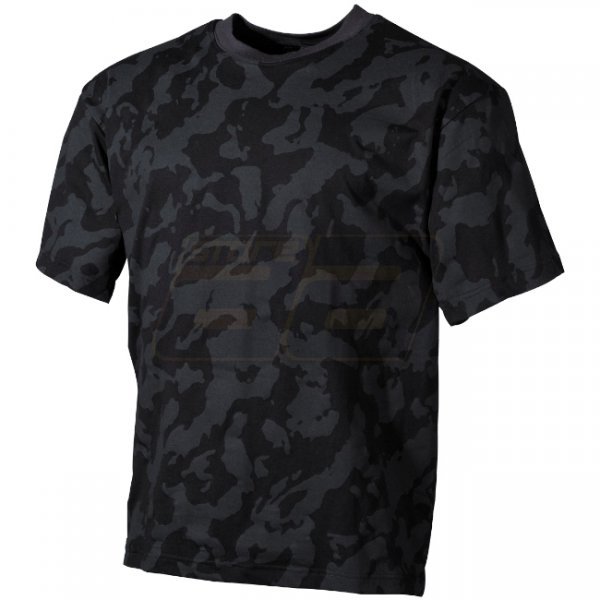 MFH US T-Shirt - Night Camo - L