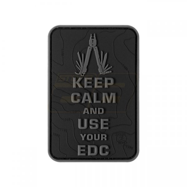 JTG Keep Calm EDC Rubber Patch - Blackops