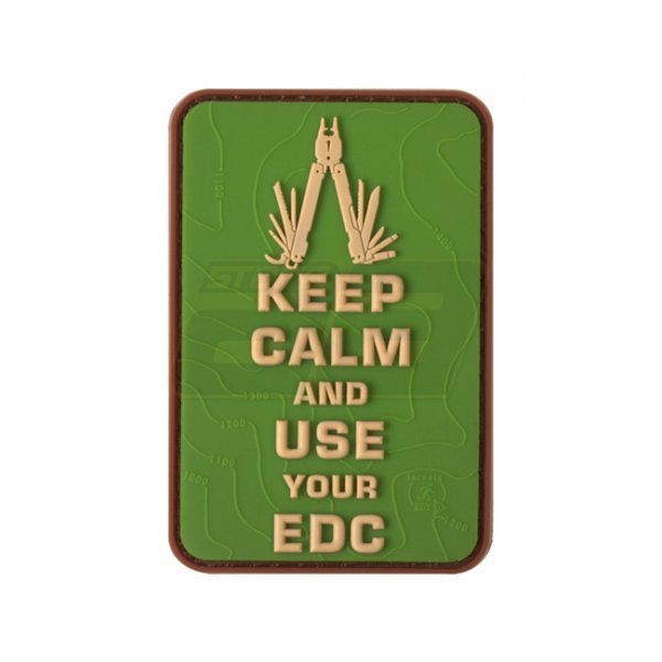 JTG Keep Calm EDC Rubber Patch - Multicam