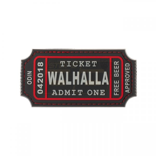 JTG Large Walhalla Ticket Rubber Patch - Swat